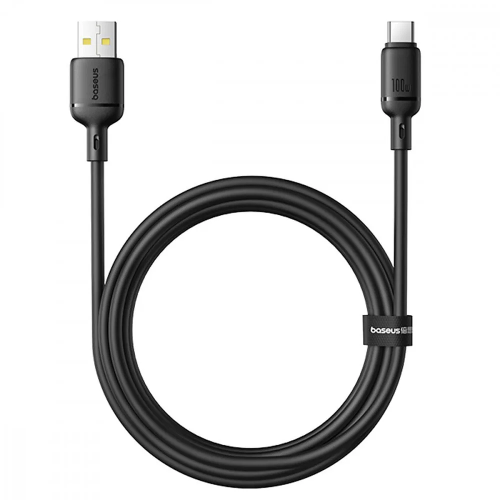 Кабель Baseus Silky Series Fast Charging Type-C 100W (2m) black 616640001 6932172668754 2003000212631